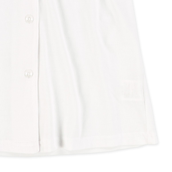 天竺襟レース半袖ブラウス