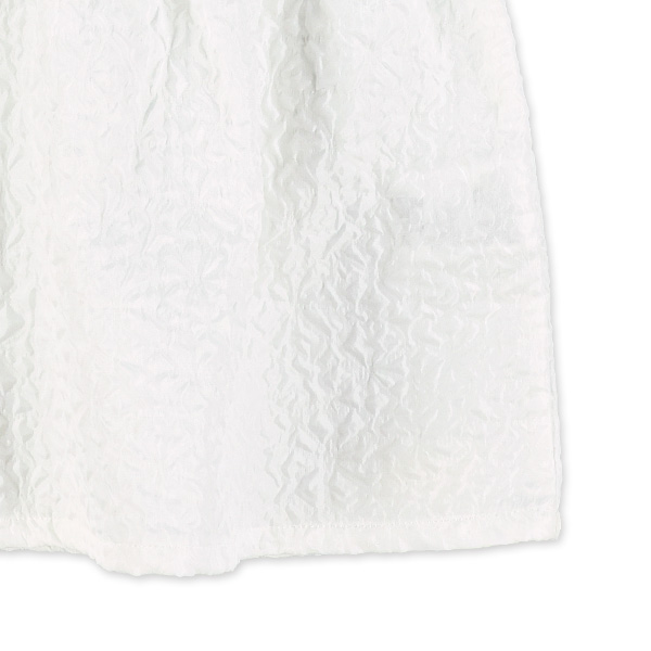 ふくれジャガード半袖ブラウス