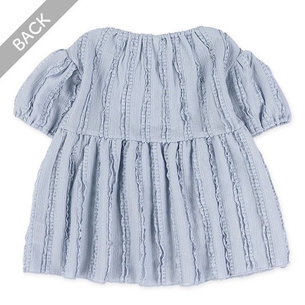 ジャガード半袖ブラウス