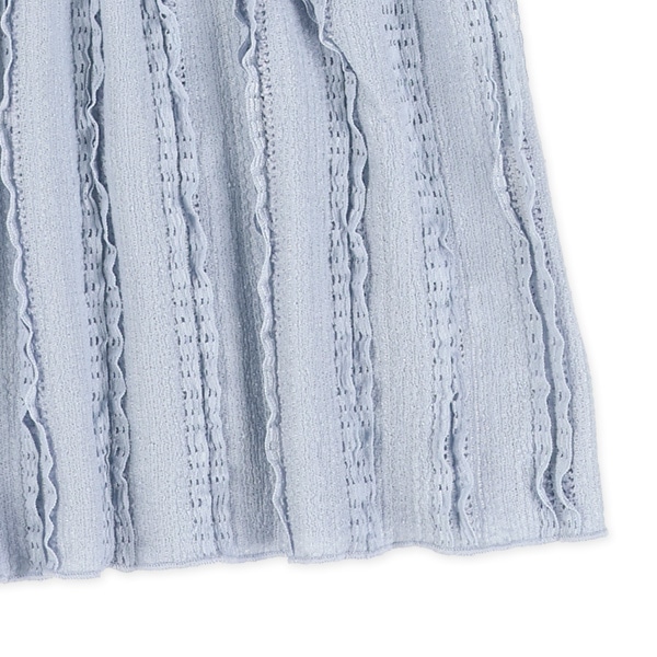 ジャガード半袖ブラウス