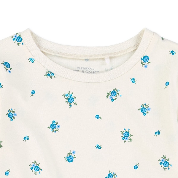 小花柄長袖Tシャツ