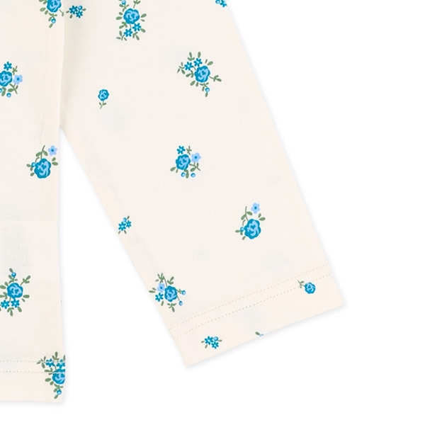 小花柄長袖Tシャツ