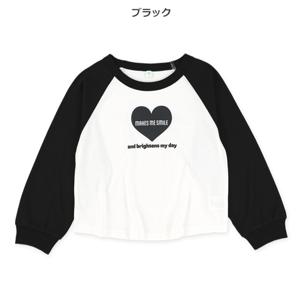 ラグランハートロゴ長袖Tシャツ