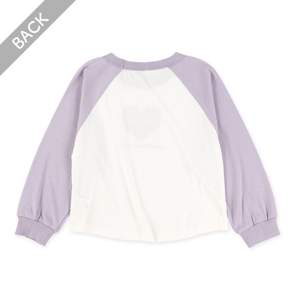 ラグランハートロゴ長袖Tシャツ