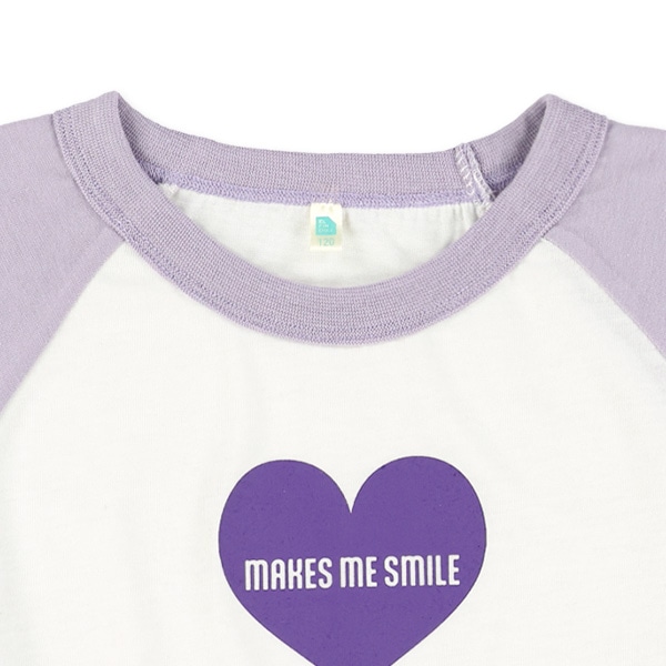 ラグランハートロゴ長袖Tシャツ