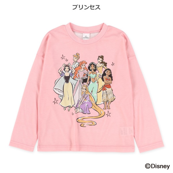 ポリエステルスムース長袖Tシャツ（ディズニープリンセス）