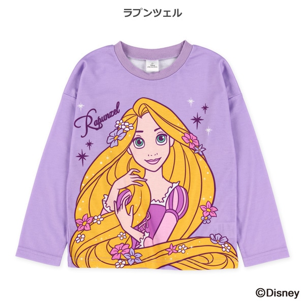 ポリエステルスムース長袖Tシャツ（ディズニープリンセス）