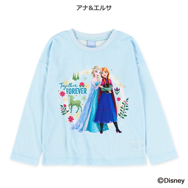 ポリエステルスムース長袖Tシャツ（アナと雪の女王）