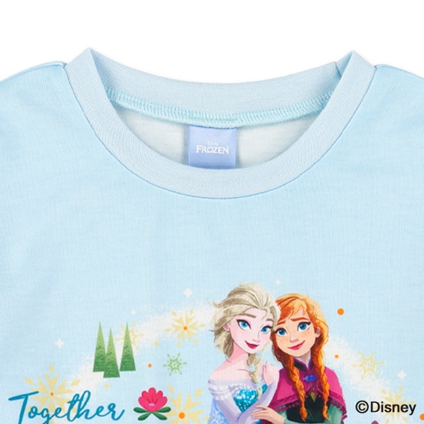 ポリエステルスムース長袖Tシャツ（アナと雪の女王）