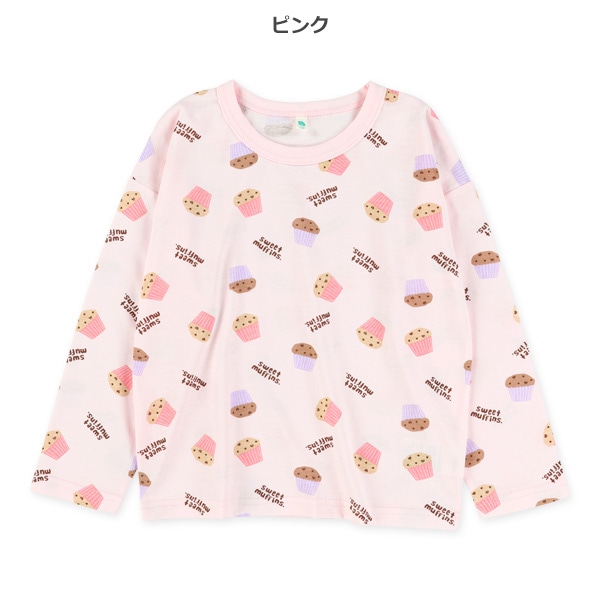 マフィン総柄長袖Tシャツ