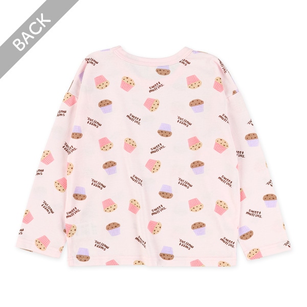 マフィン総柄長袖Tシャツ