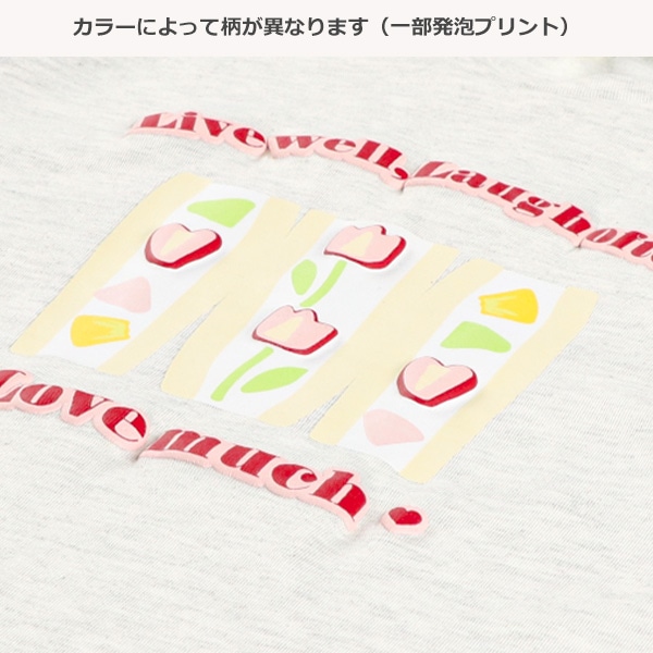 箔・発泡プリントロゴ長袖Tシャツ