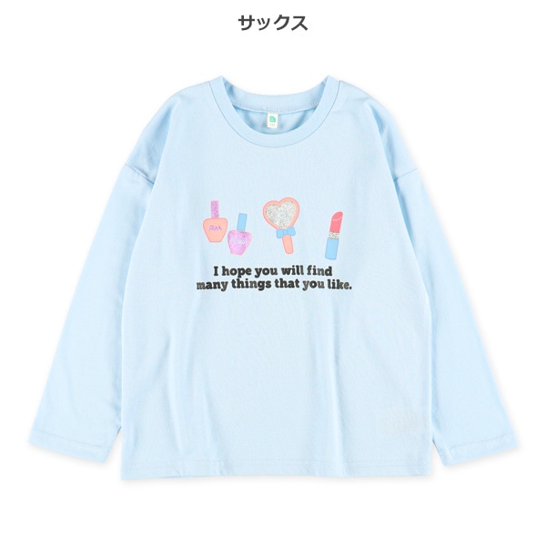 箔・発泡プリントロゴ長袖Tシャツ