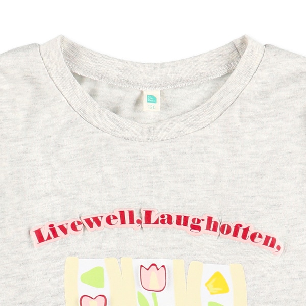 箔・発泡プリントロゴ長袖Tシャツ