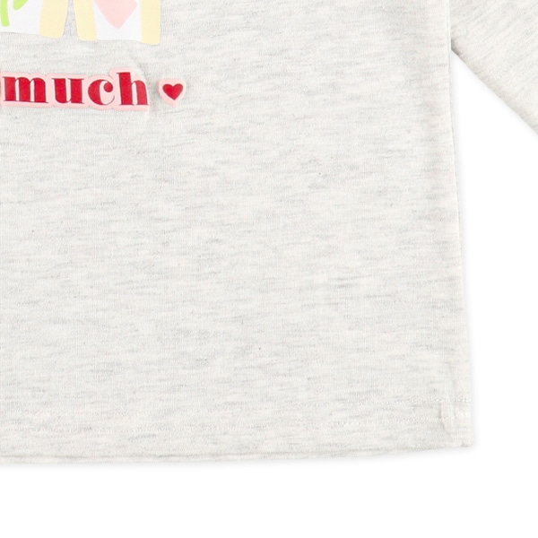 箔・発泡プリントロゴ長袖Tシャツ