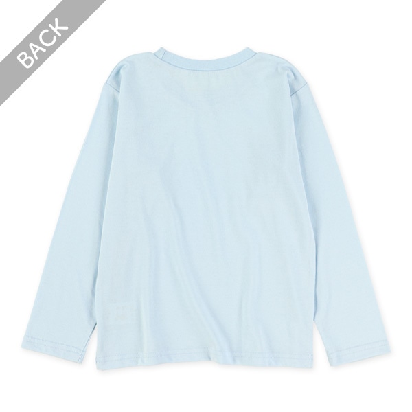 転写プリントねこ・うさぎ長袖Tシャツ