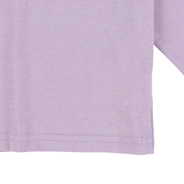 リブ配色ロゴ長袖Tシャツ