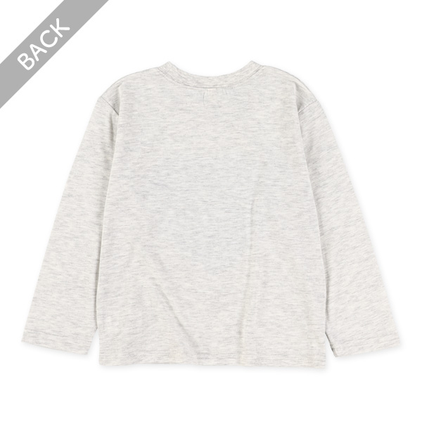 箔プリントロゴ長袖Tシャツ