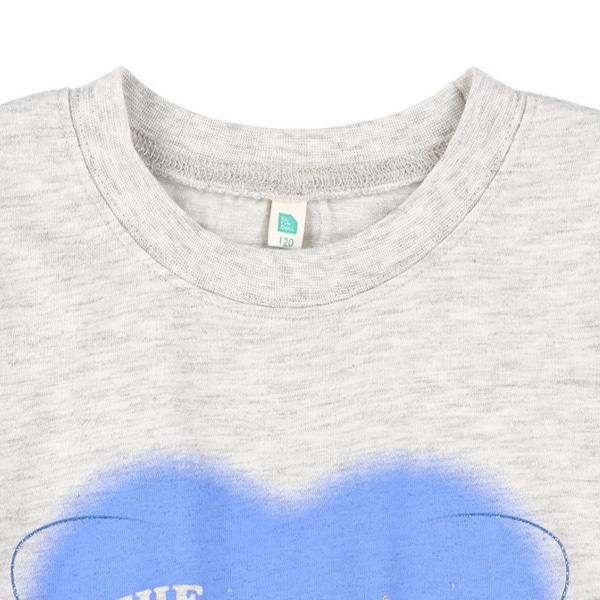 箔プリントロゴ長袖Tシャツ