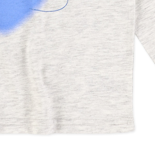 箔プリントロゴ長袖Tシャツ