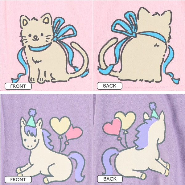 ひょっこりアニマル長袖Tシャツ