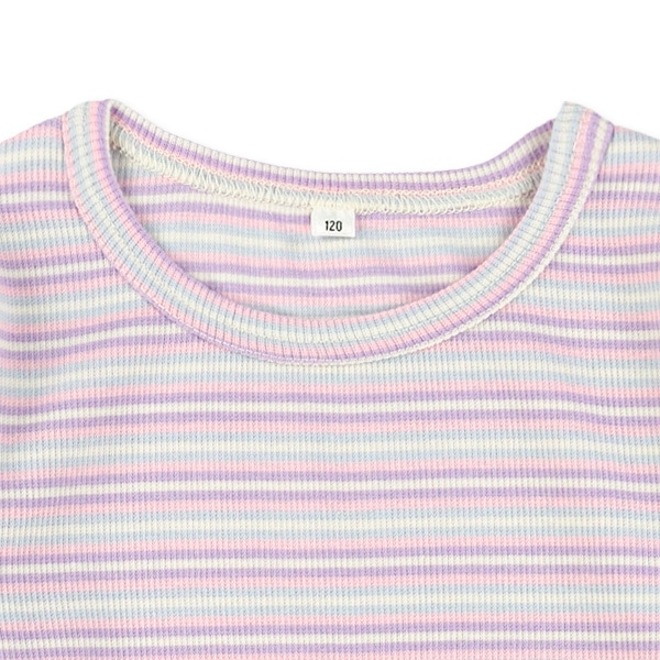 スパンテレコボーダー長袖Tシャツ