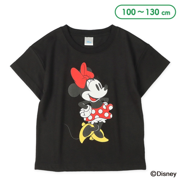 ミニーTシャツ 半袖 限定展開　Disney/ディズニー　別注/Minnie Mouse/ミニーマウス/前後 プリント 半袖 Tシャツ