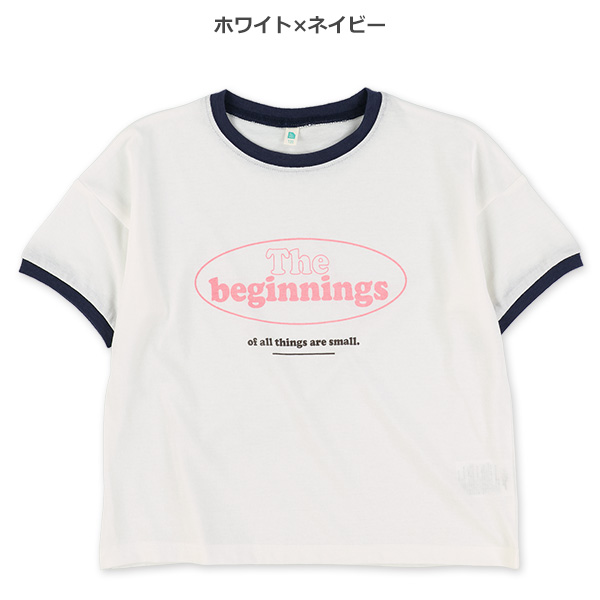 胸ロゴリンガー半袖Tシャツ