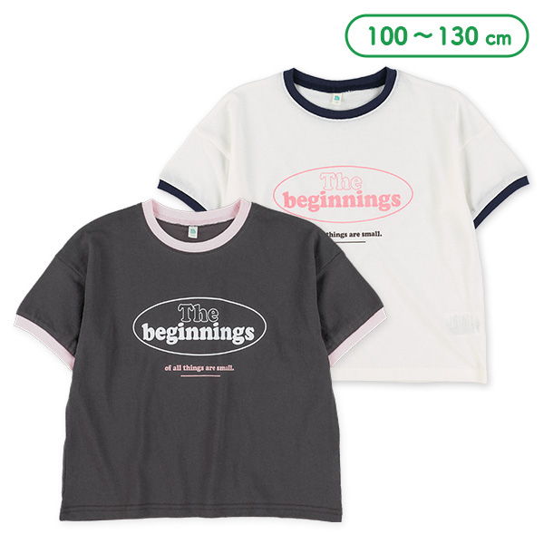 胸ロゴリンガー半袖Tシャツ