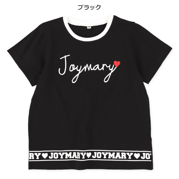 裾ロゴプリント半袖Tシャツ