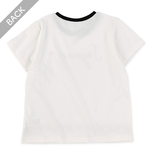 裾ロゴプリント半袖Tシャツ