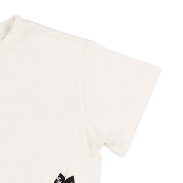 裾レースアップ半袖Tシャツ