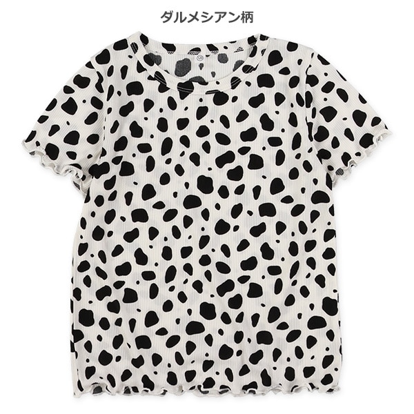 テレコハートダルメシアン半袖メロウTシャツ