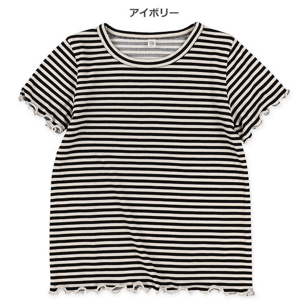 テレコボーダードットメロウ半袖Tシャツ