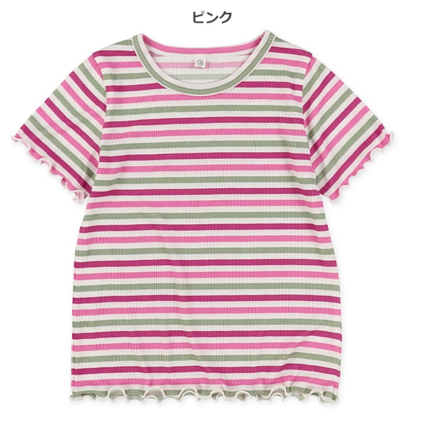テレコボーダードットメロウ半袖Tシャツ