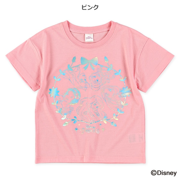 オーロラ箔半袖Tシャツ（ディズニープリンセス）