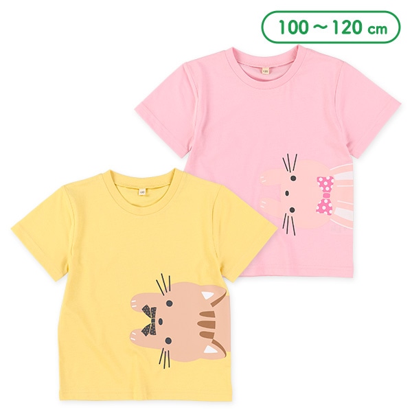 ひょっこりアニマル半袖Tシャツ