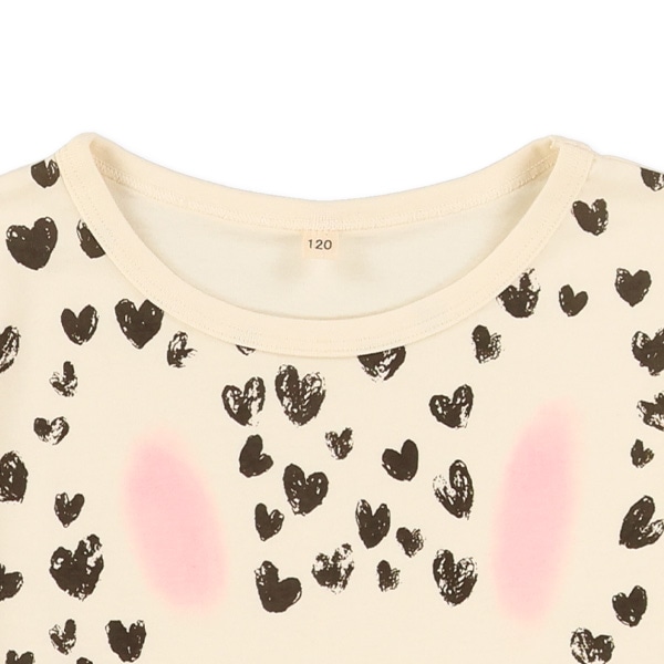 ハートうさぎ半袖Tシャツ