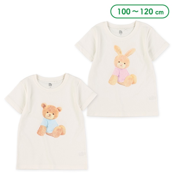 うさぎ・くま前後半袖Tシャツ