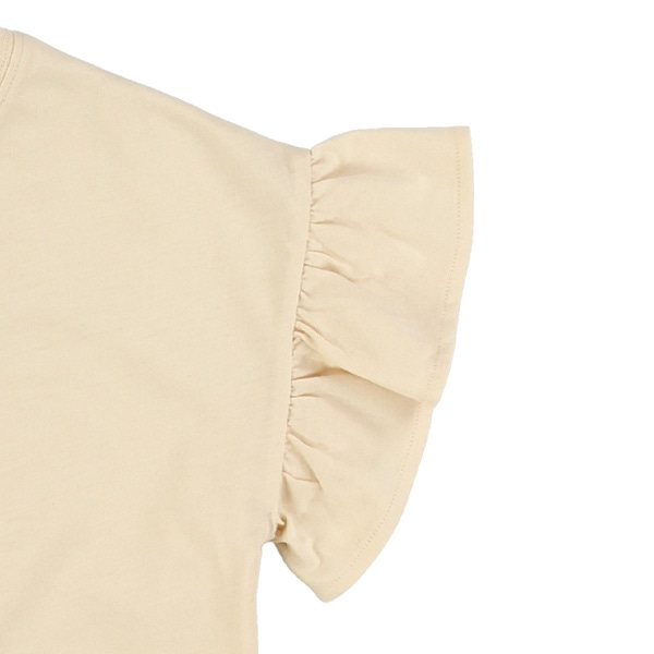 アニマル袖フリル半袖Tシャツ