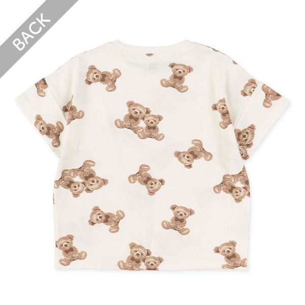 くま総柄半袖Tシャツ