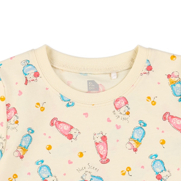 ねこクリームソーダ半袖Tシャツ