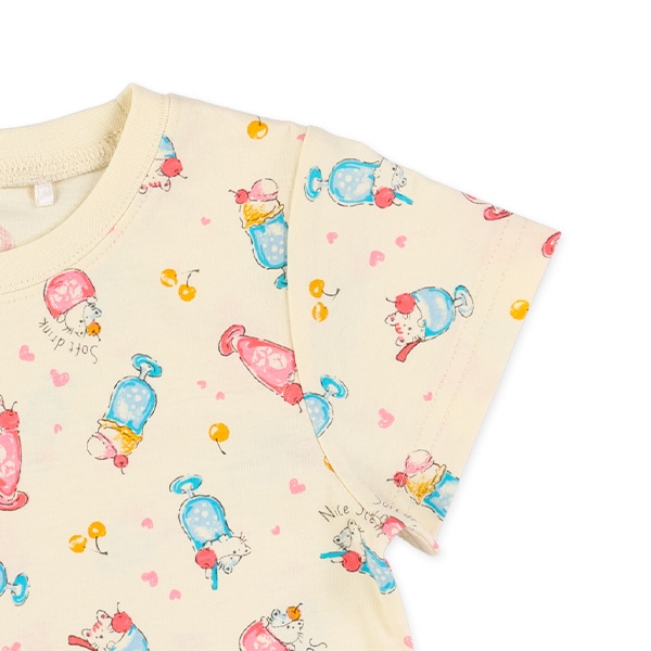 ねこクリームソーダ半袖Tシャツ