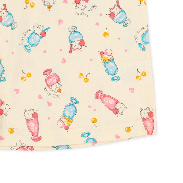 ねこクリームソーダ半袖Tシャツ