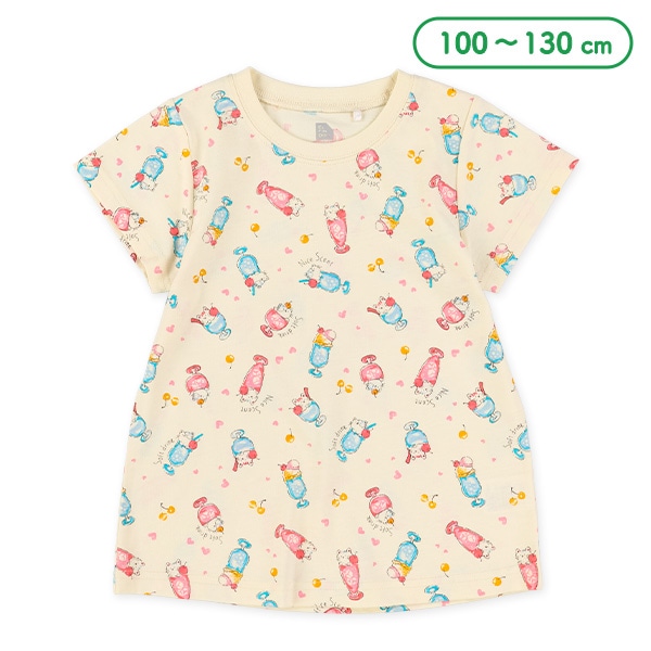 ねこクリームソーダ半袖Tシャツ