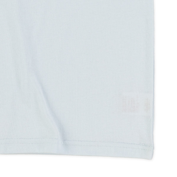肩開きフリルロゴ半袖Tシャツ