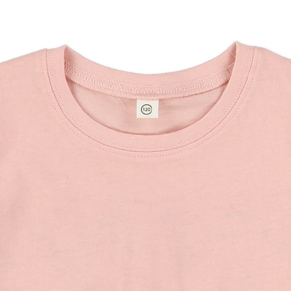 後ろ切り替え小花柄半袖Tシャツ