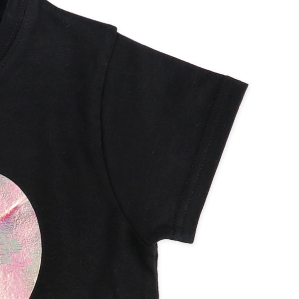 ハートロゴオーロラ箔半袖Tシャツ