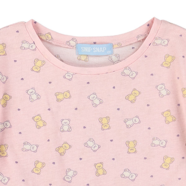 切り替えくま＆りぼんフレンチTシャツ