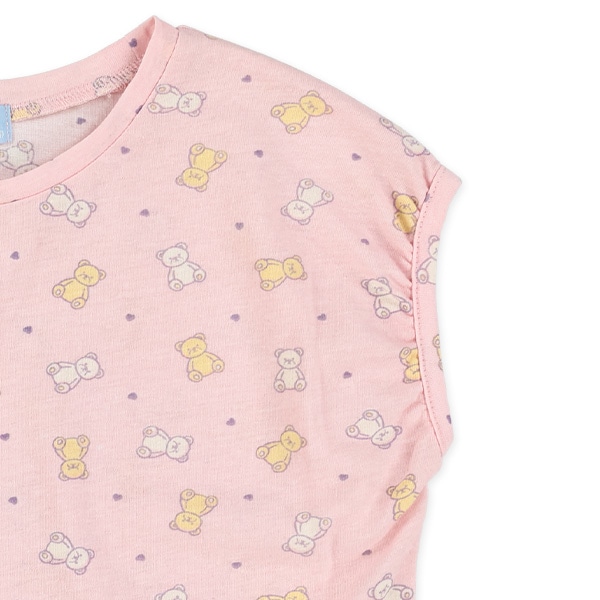 切り替えくま＆りぼんフレンチTシャツ